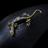 New Crystal Lizard Brooches for Women and Men Animal Pins Summer Shining Rhinestone Brooch Jewelry Kids Accessories