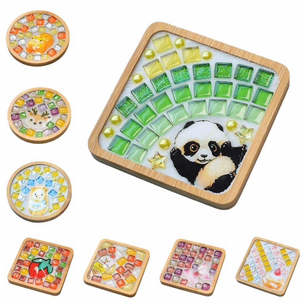 Intellectual Development DIY Mosaic Coaster Kit DIY Mosaic Cup Mat  Hands on And Brainstorming