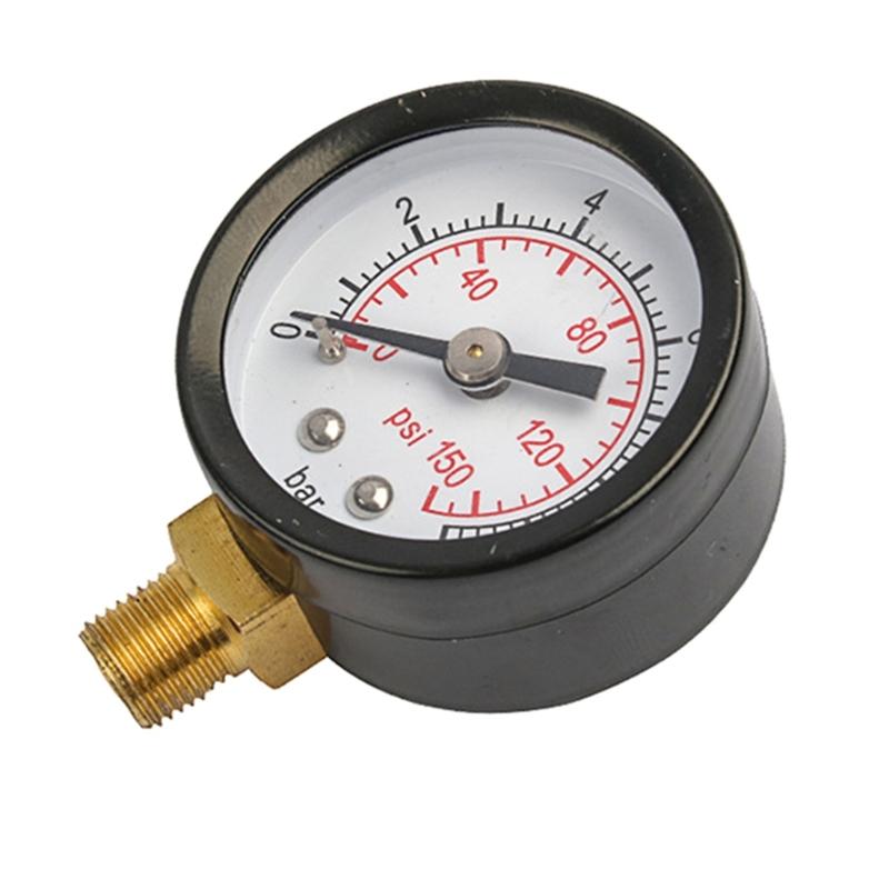 40mm Pool Filter Water Pressure Dials Hydraulic Pressure Gauge Meter Manometer 1/8" NPT for Air Compressor Water Systems