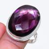 Natural Amethyst Gemstone Handmade 925 Sterling Silver Jewelry Ring Size 10 AR-18746