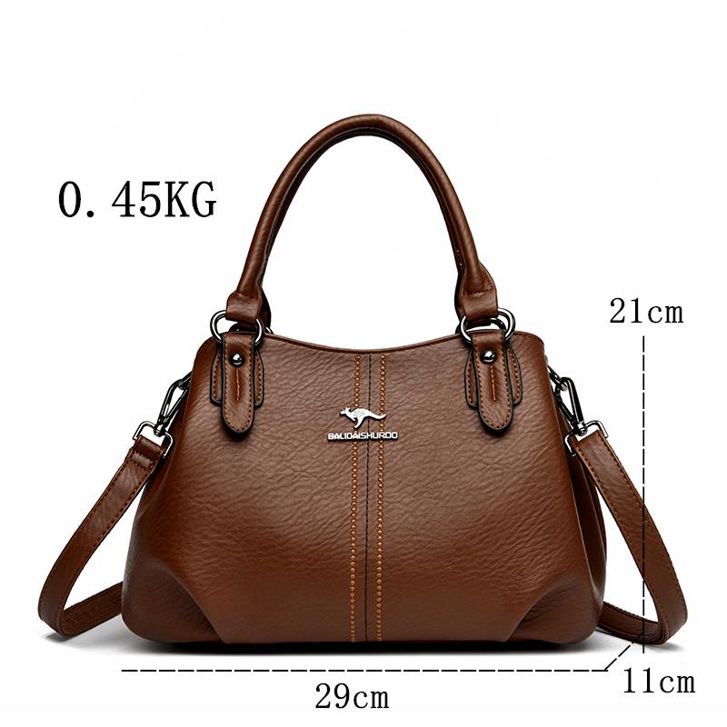 Leather Ladies Handbag Luxury Casual Tote Women Bag Shoulder Crossbody for Women Large Vintage Bags Sac A Main