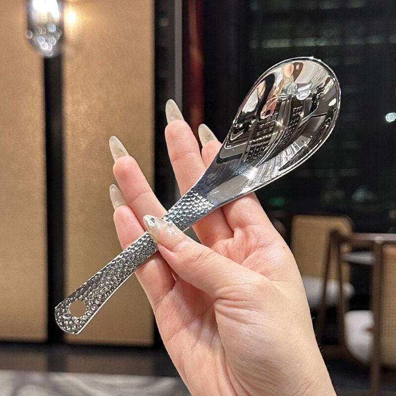 Abay Retro Hammered Stainless Steel Spoon