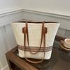 Yogodlns Women's Large Capacity Shoulder Bag Summer Straw Woven Basket Handbag Fashion Female Luxury Designer Beach Bag Shopper Tote Bag