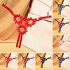 Ladies Panties Massage Faux Pearls Sleepwear Sexy Beads Strappy Briefs Thong Panties for Bedroom