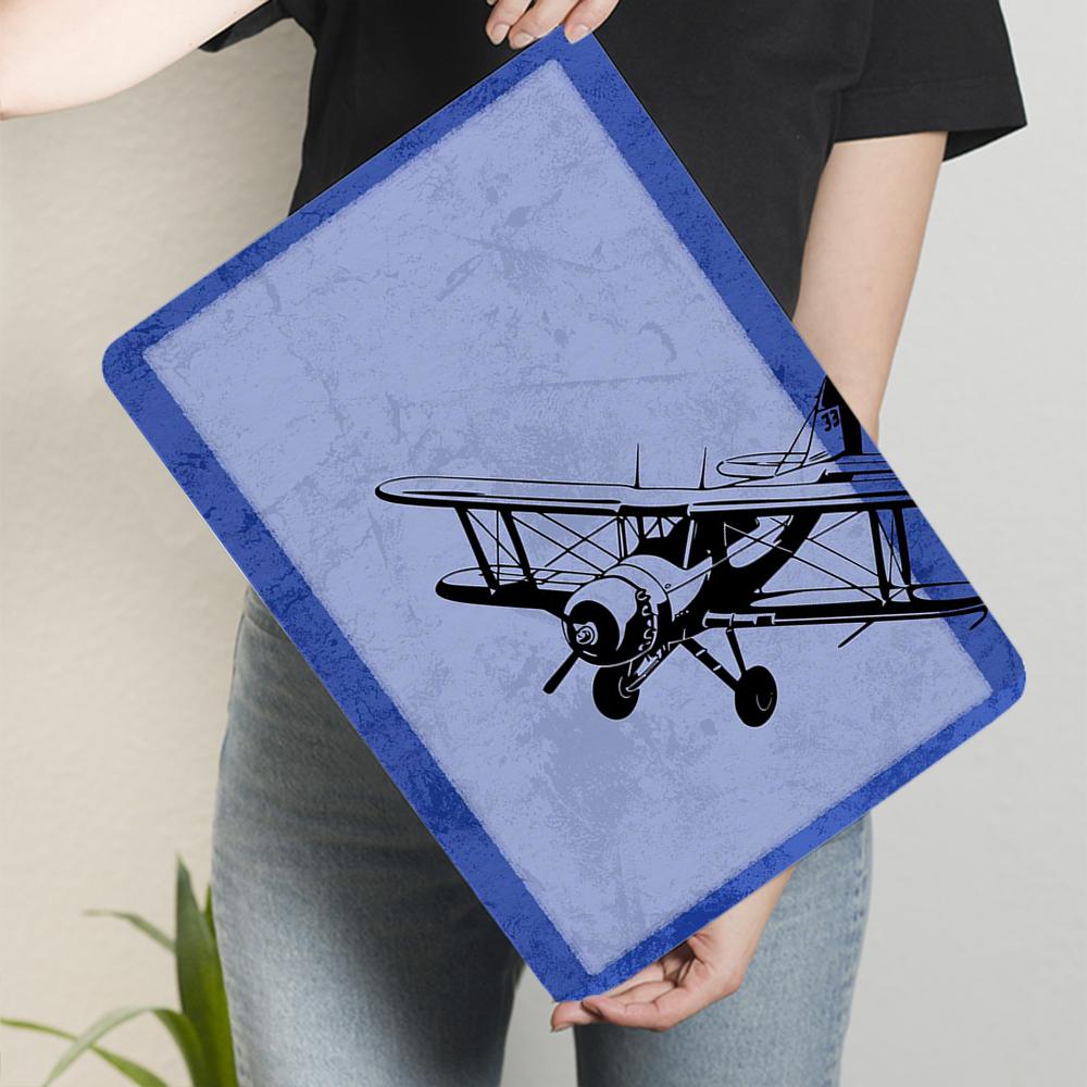 Vintage Biplane Metal Wall Art Industrial Style Home Decor American Retro Cafe Pub Hanging Decoration
