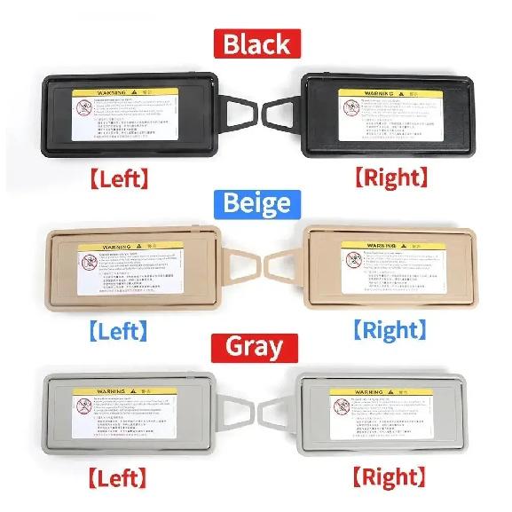 Én stk Sort Grå Beige Solskærm Visir Make-up Kosmetisk Spejl Dæksel Til Mercedes Benz W220 S-klasse A2208100110