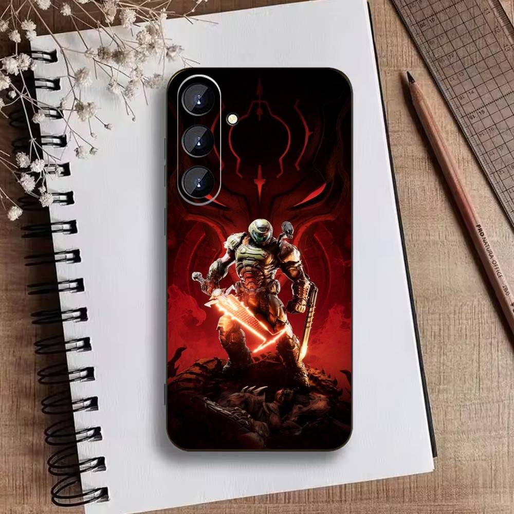G-Game D-doom Phone Case For Samsung Galaxy A73,A21s,A22,A31,A52,A53,A71,A41Soft Black Shell