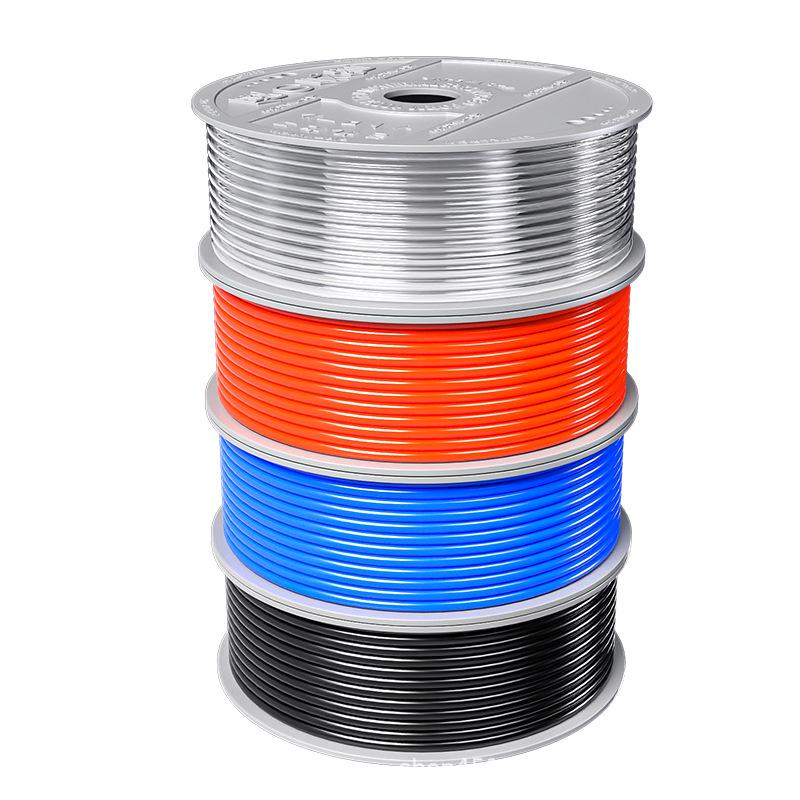 Zhuo Ji 8mm High-Pressure Transparent PU Air Hose for Air Compressors (Sizes: 4/6/10/12/14/16)
