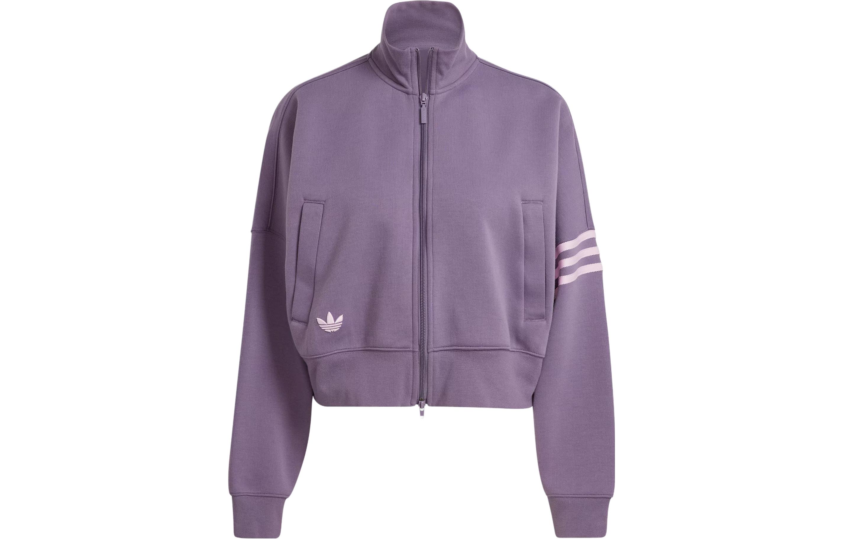 Adidas Originals ADICOLOR NEUCLASSICS Jacket Women s Dark Gray Violet IP6507 XXS