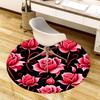1pc Office Carpet Chair Mats Pink Roses Floral Pattern Perfect for Decorating Office Chairs, Living Rooms, Or Bedrooms