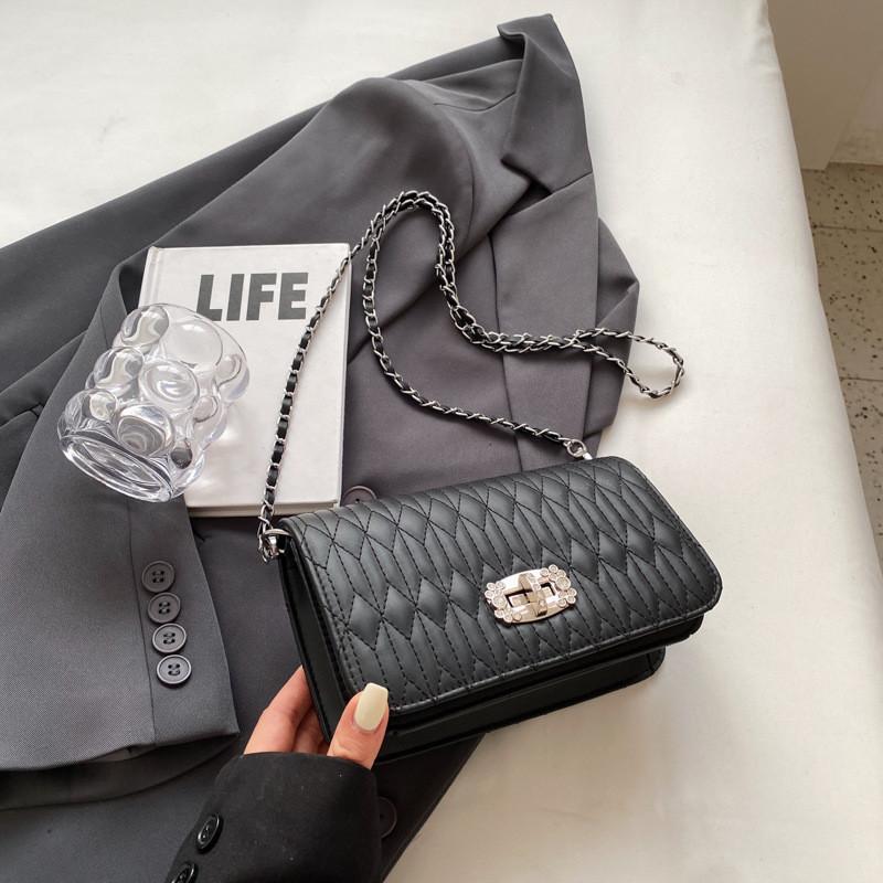 

Trendy Vintage Style Pu Leather Small Square Crossbody Bag For Fashionable Women In Black And Beige чёрный