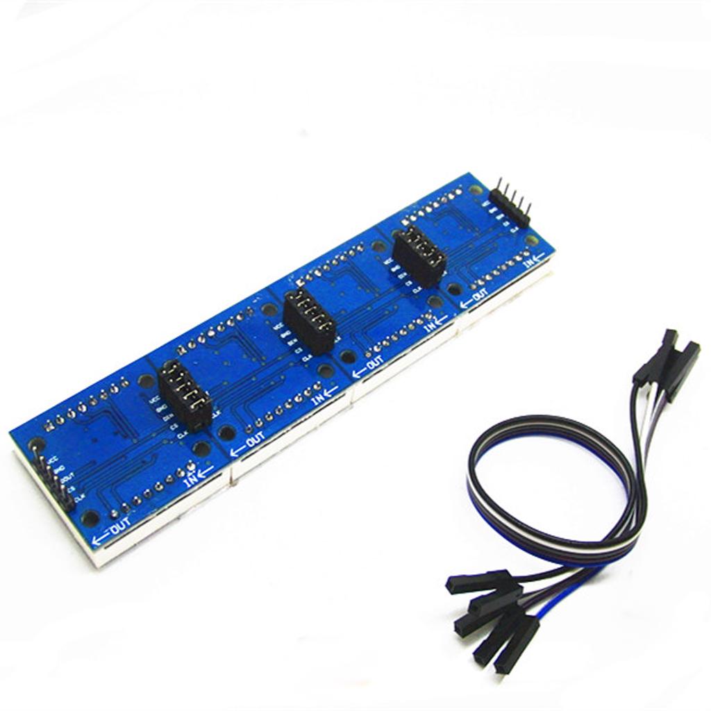 4Pcs 4 In 1 Dot Matrix 8 X Display Module For With Cables