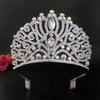 Bridal Crown New Shiny Big Crown Crystal Rhinestone Exquisite Luxury Bridal Jewelry