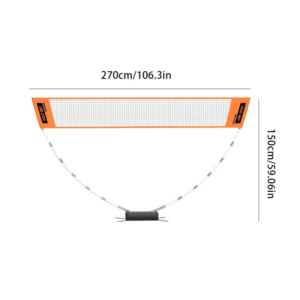 Easy Setup Badminton Net Height Adjustable Badminton Mobile Grid Structure  Outdoor