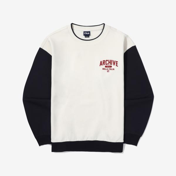 

Fila Colorblock Sweatshirt Ivory/100