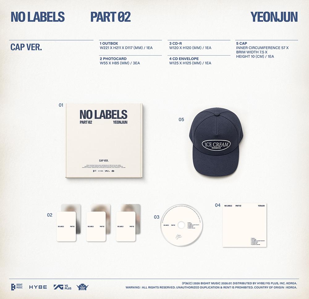 YEONJUN (TOMORROW X TOGETHER, TXT) - NO LABELS: Part 02  (CAP Ver.)