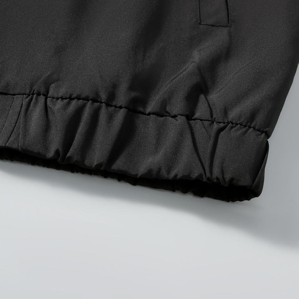 European-American Color Block Men's Stand-Up Collar Jacket - Trendy Autumn/Winter Outerwear