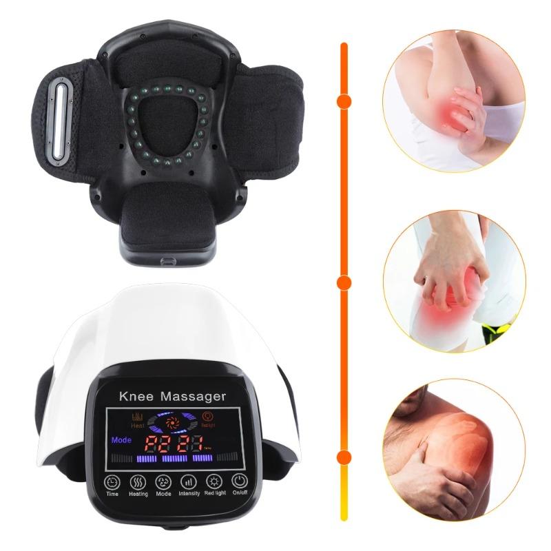 2026 New Gift Wireless Smart Knee Massager Air Pressure Vibration Knee Massage LCD Display Machine Electric Elbow Shoulder Knee Masajeador
