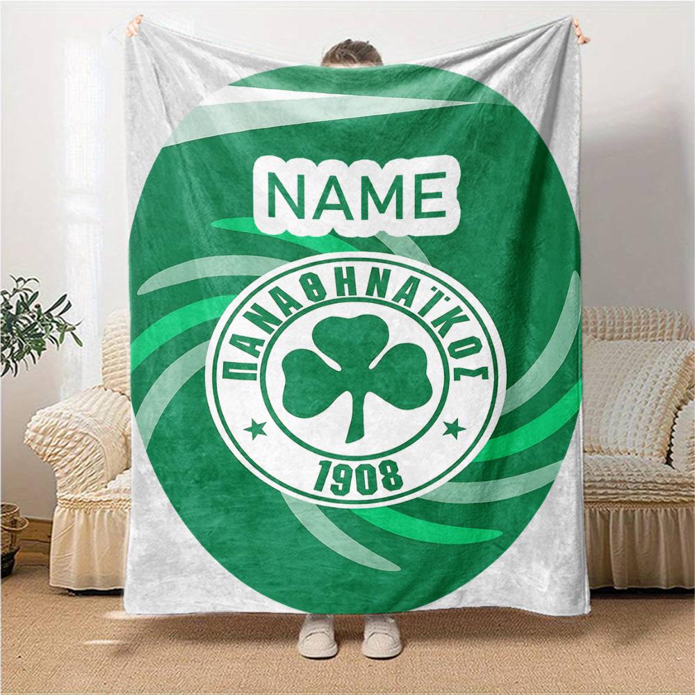 Custom Name Getafe FC Crest Blanket for Couch & Bed, Plush Cozy Fuzzy Blanket Super Soft & Warm Blankets for Fall and Winter. 0908249