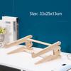1 Pcs Wooden Universal Laptop Stand Detachable Wooden Stand Suitable for Laptop Cooling Stand