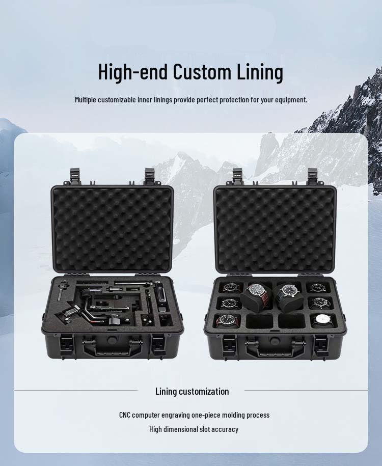 Durable Drop-Resistant Water Testing Tool Box - Multi-Functional Electronic Case for Outdoor Camping