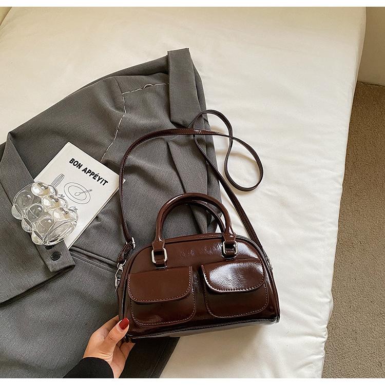 High-value handbag bag women's autumn new fashionable simple shoulder oblique span bag