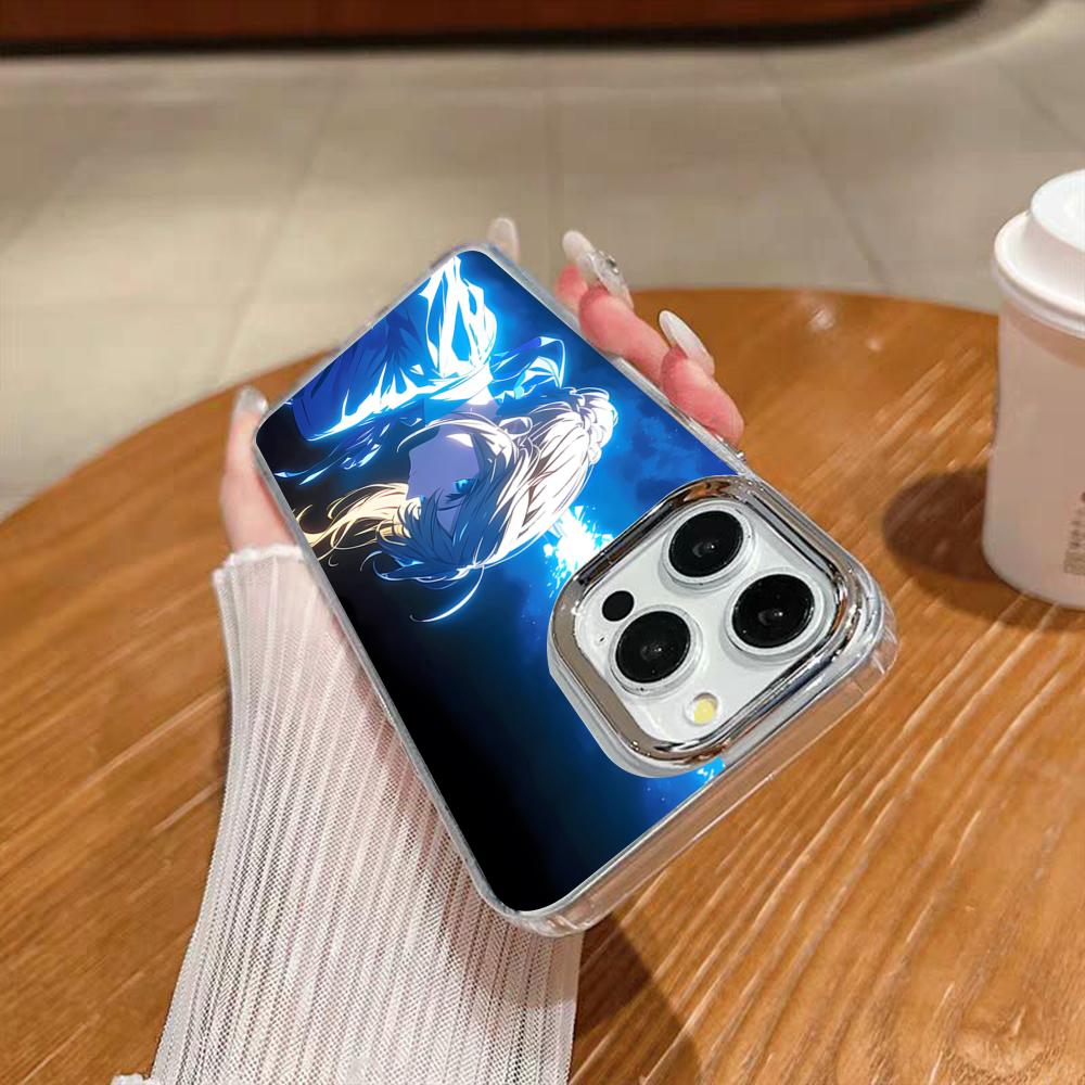 Anime Fate S-Sabe Phone Case For Iphone 17 16 15 14 13 12 11 Pro Max Xr Air Plus Silicone Cover Silver Hard Shell Cover