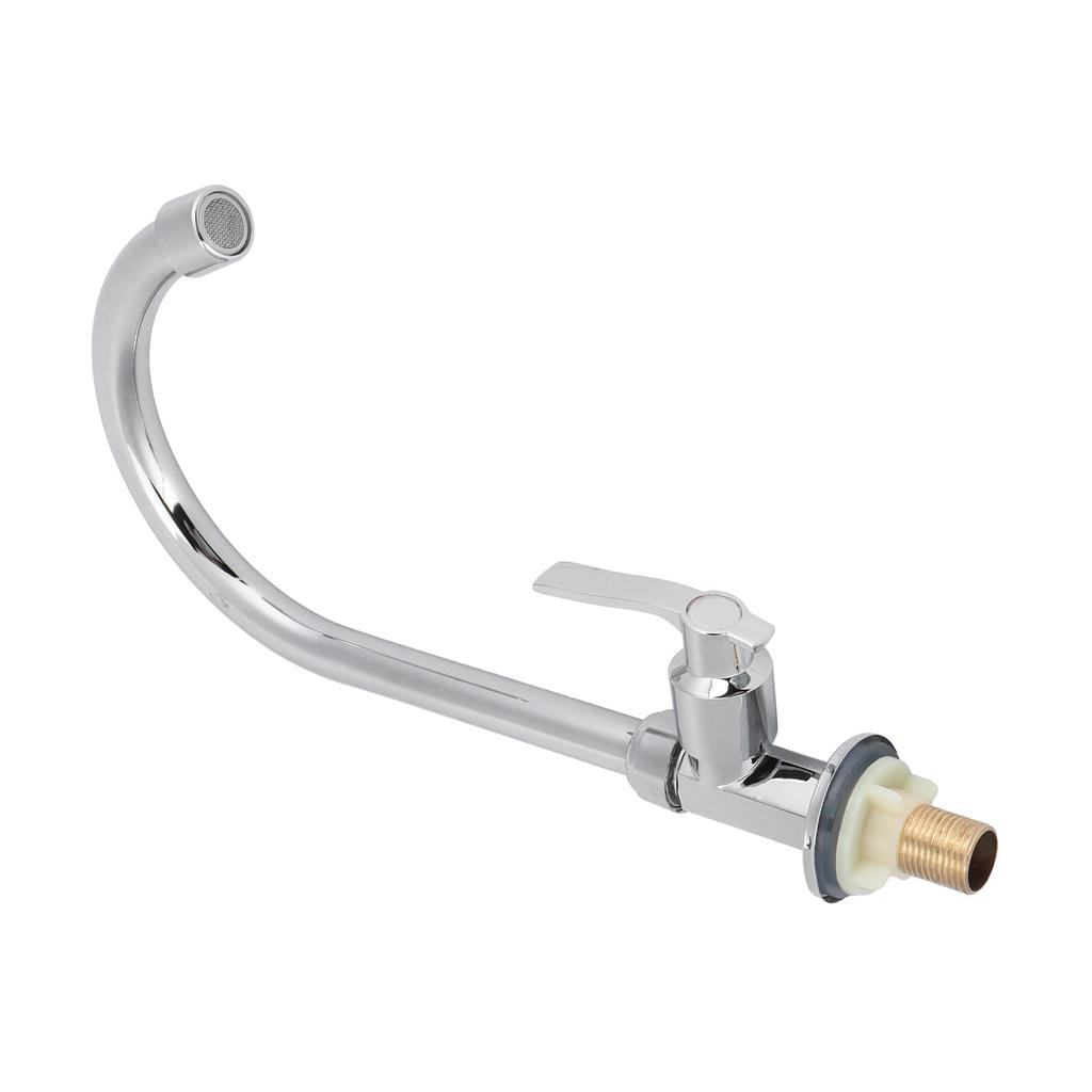 G1/2 Domowa Kuchnia Bateria Jednouchwytowa Zimnej Wody Umywalka Stal Nierdzewna Obrotowa Bateria Zlewozmywakowa