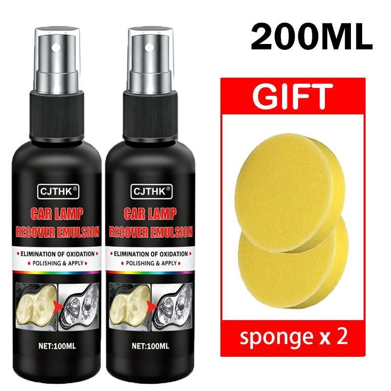 Car Headlight Restoration Polishing Kits Headlamp Scratch Remover Repair Cleaning Paste Remove Oxidation Headlight Polish Liquid