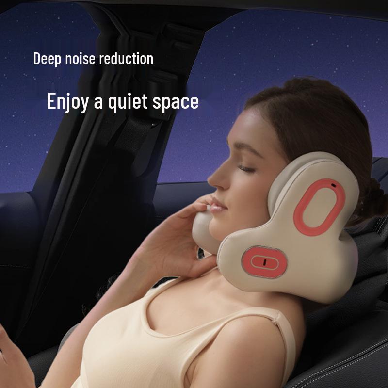 Cross-border U-shaped Neck and Shoulder Massager with Heating, Portable Sleep Pillow and Mobile Music Integration.