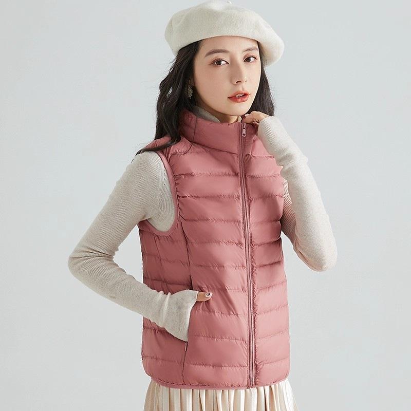 Down jacket women's vest autumn and winter new casual down vest fashion vest stand-up collar vest tide