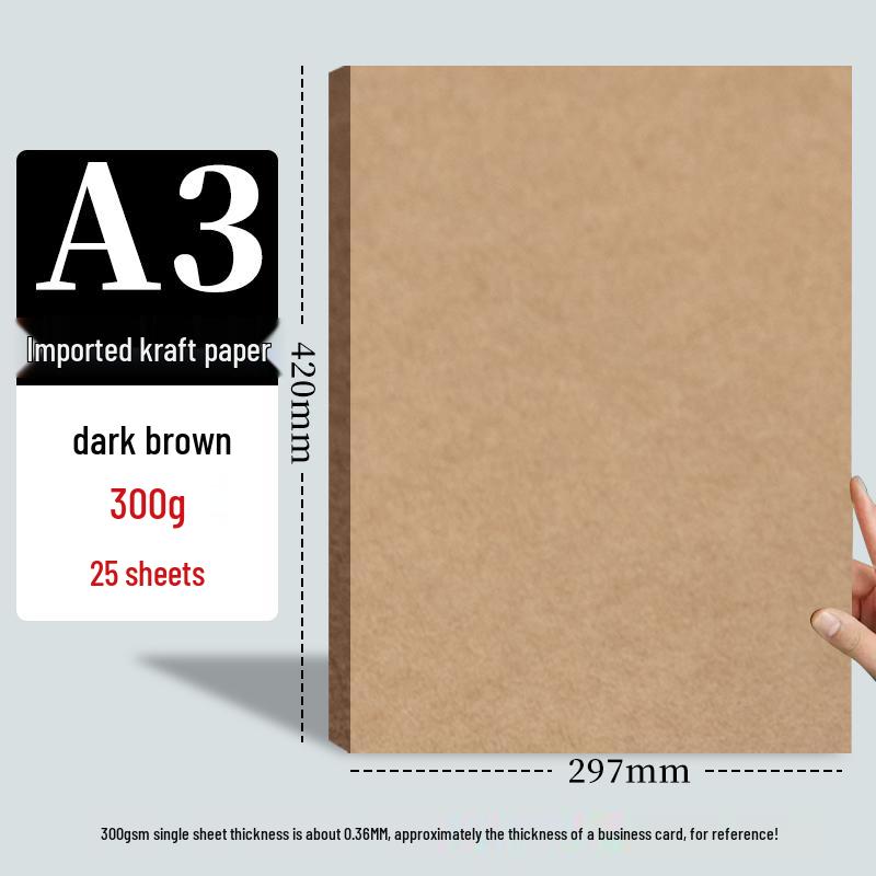 A5 Kraftový papír a A4/A3 Karton pro dětskou tvorbu - Zesílený, Univerzální & Odolný