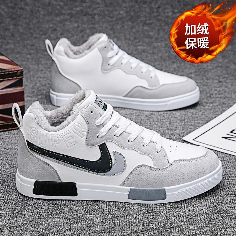 Schuhe Herrenschuhe Herbst und Winter 2025 neuer Trend Sport vielseitig Herren-Freizeit gestapelte dicke Baumwollschuhe High-Top Board-Schuhe