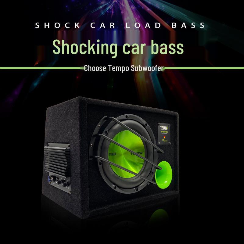 10" 12V Car Subwoofer with Heavy Bass & Active Amplifier