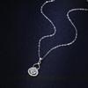Tancise S925 Sterling Silver Moissanite Luksusowa osobowość Naszyjnik damski Klasyczny przypływ Naszyjnik Naszyjnik Party Prezent