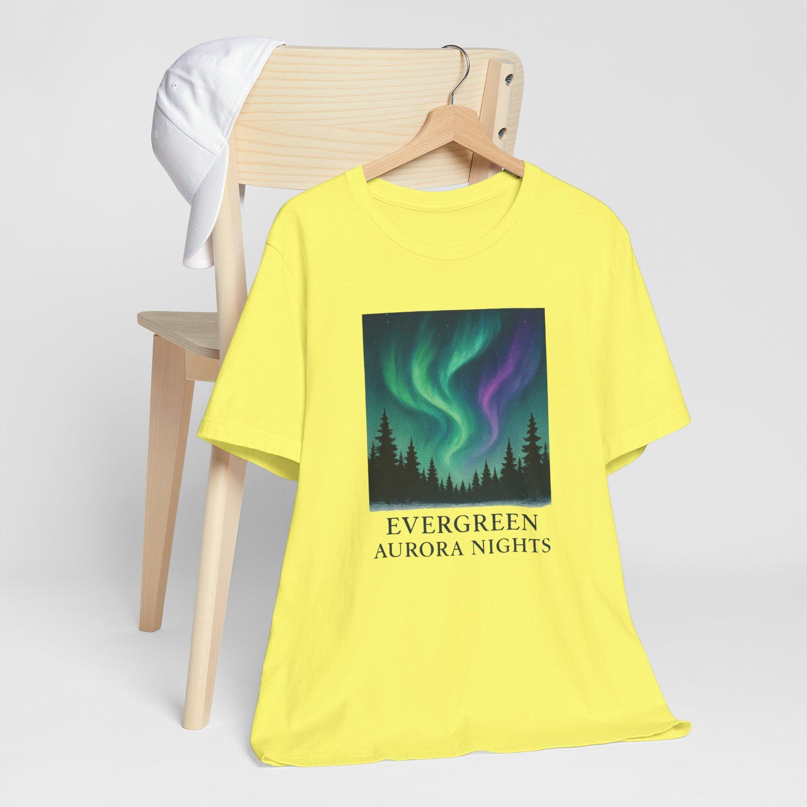 Aurora Borealis Graphic Tee: Unisex Northern Lights T-Shirt 2XL