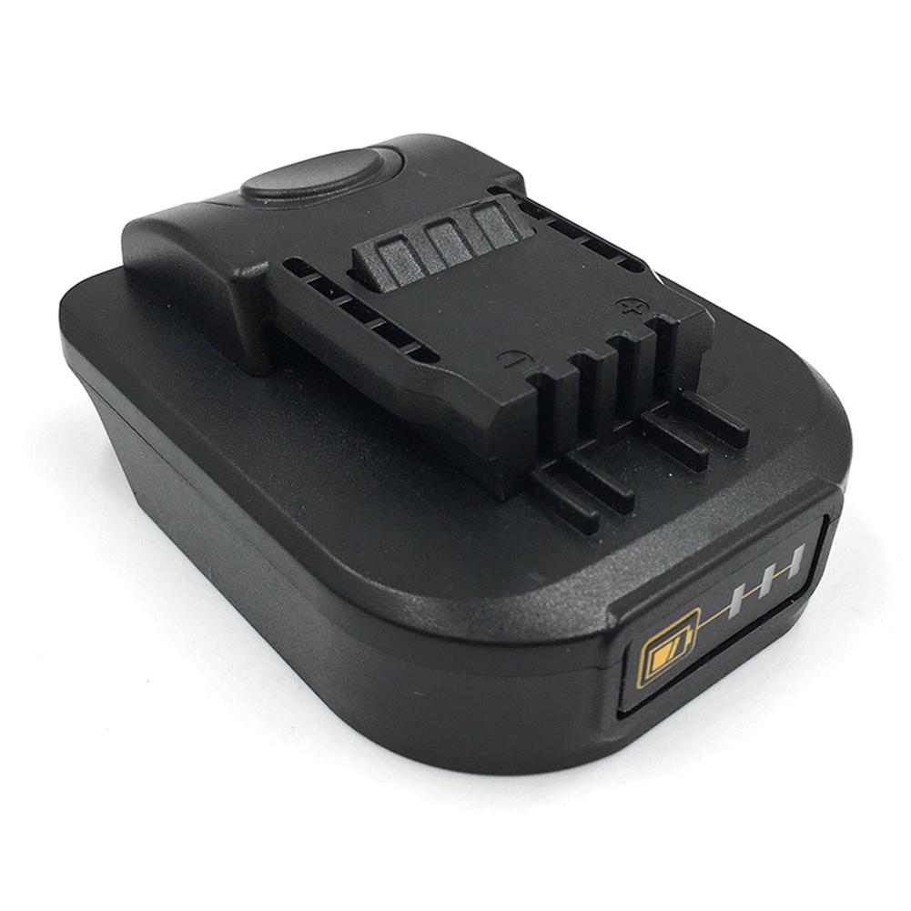 

Battery Adapter Compatible For Worx 20v 4 Feet small Foot Plate Battery Converter Tool Compatible For Makita 18v Li ion Battery Black