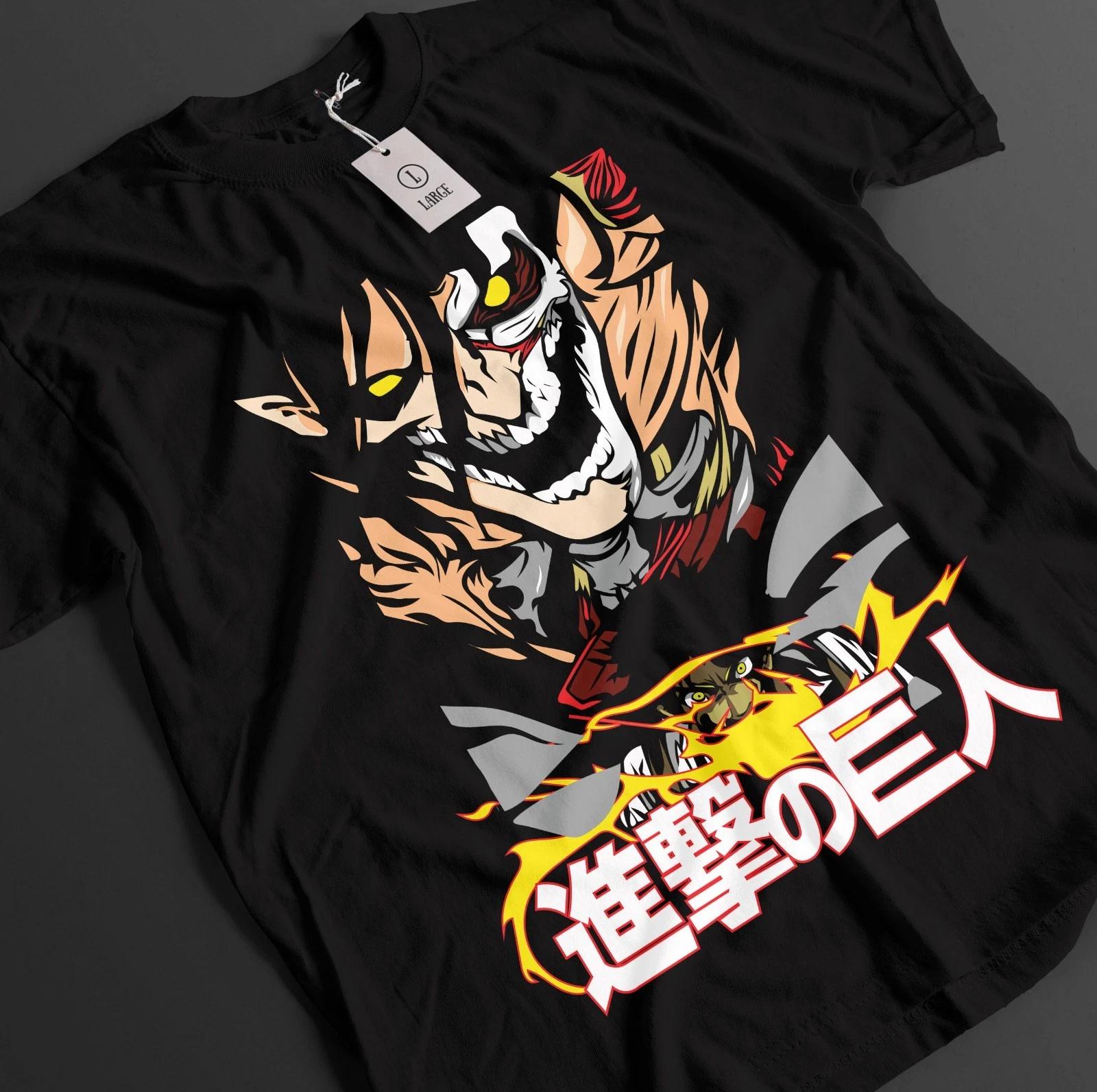 Футболка с изображением персонажей аниме «Блич»: Ямамото, Ичиго Банкай, Айзен Зараки (унисекс). 4XL