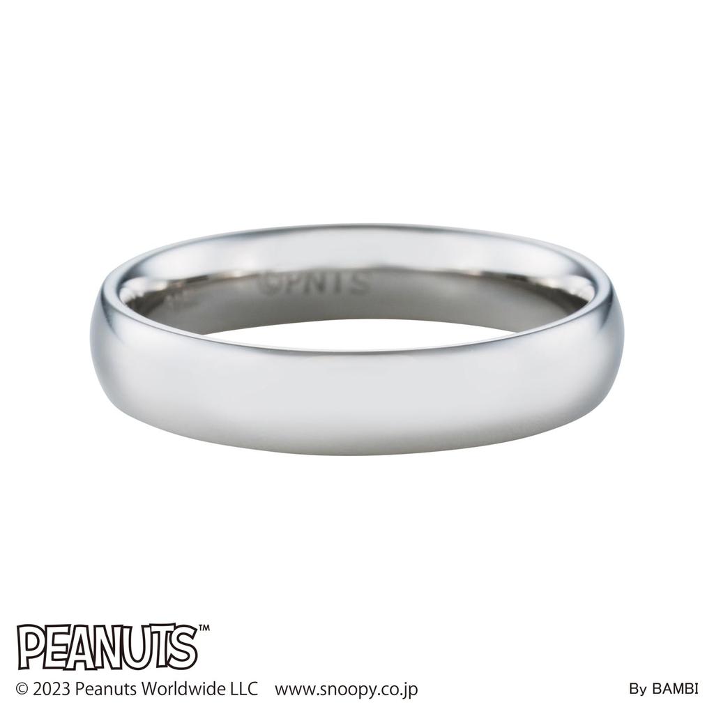 Unisex Ring Surgical Stainless Steel PEANUTS Snoopy PNST001SV [White Clover] No. 7-21 (No. 17)