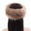 Fashion Fluffy Winter Warm Cap Wide Headband Elastic Outdoor Ski Hats Furry Ear Warmer Soft Warm Earmuff for Women