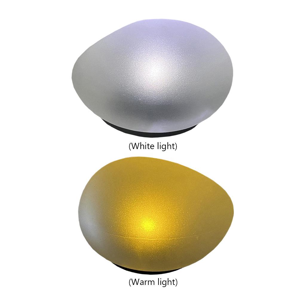 Glow Cobble Stone IP55 Waterproof Solar Floor Light 600mAh Garden Lawn Light Last Up To 8H Solar Cobble Stone Lamp for Yard Lawn