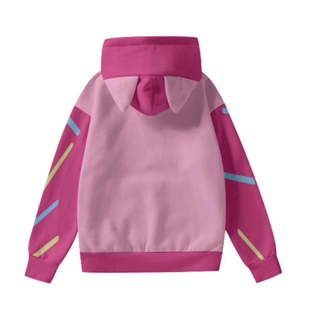 DZ Style Dämonenjägerin Mädchen Tigerohren Hoodie - Niedliches Anime Wukong Panda Frosch Design