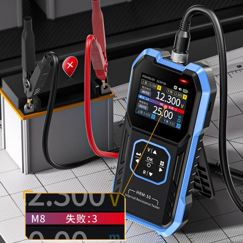 Easy Carry Battery Capacitor Tester with Large Screen Display Resistance for Accurate Voltages & Resistance Measurement