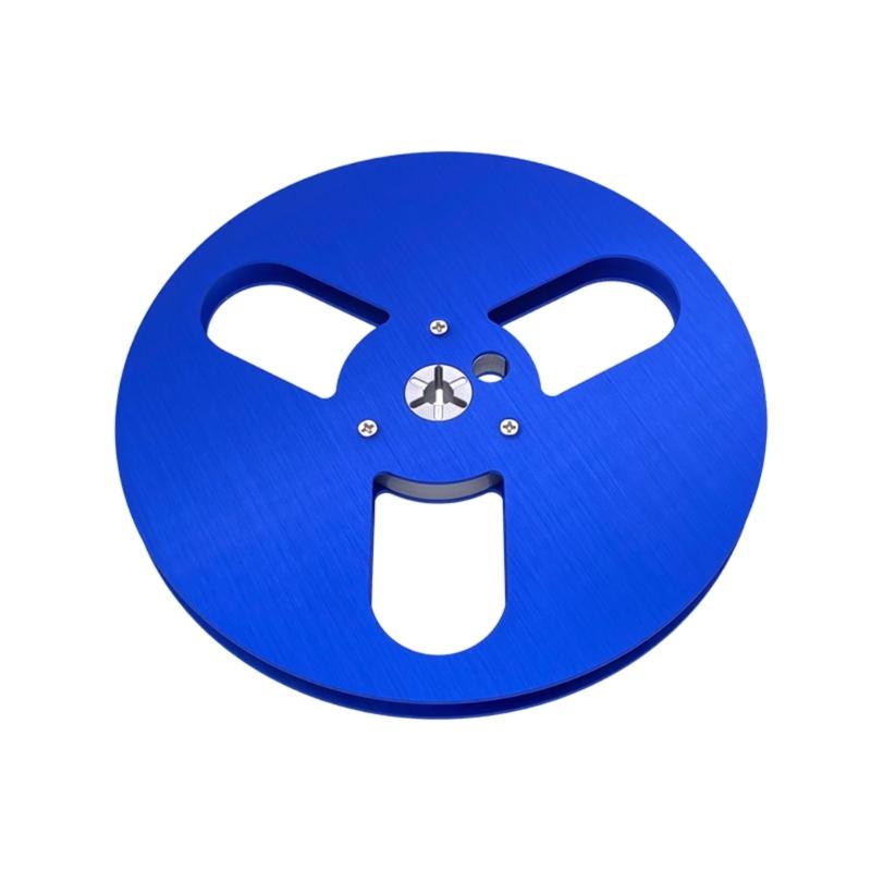 7Inches Magnetic Tape Spool Aluminum Tape Reel with 3 Holes Open Reel Audio Aluminum Takeup Reel 7'' Multi-Color