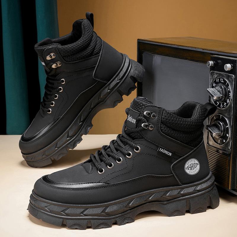 

High-top Martin boots men s shoes autumn new outdoor tooling shoes men s trend versatile platform casual short boots trendy shoes 44