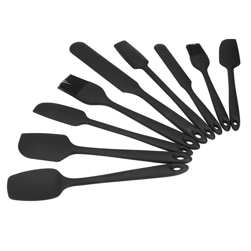 9Pcs Mini Spatula Set Flexible Hand Held Jam Cake Cream Cooking Brush for Kitchen Restaurants