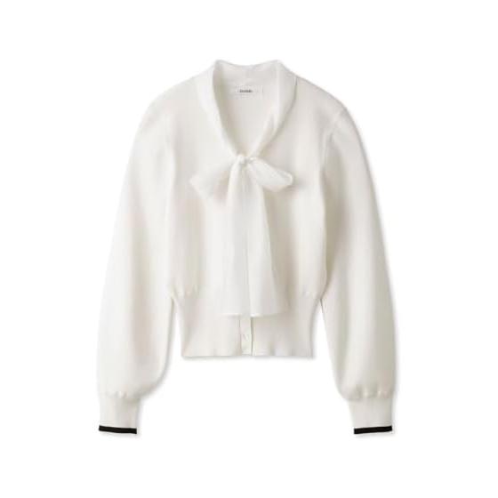 [Sneider] Sheer Bowtie Knit Pullover SWNT241161 Women s