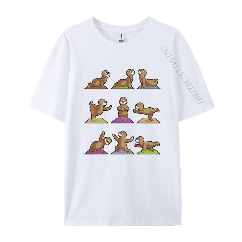 Sloth Sloth Yoga Poses Sports Gymnast Tshirt Mens Designer Clothes Cotton T Shirt Men TShirt Sports T Shirt Men