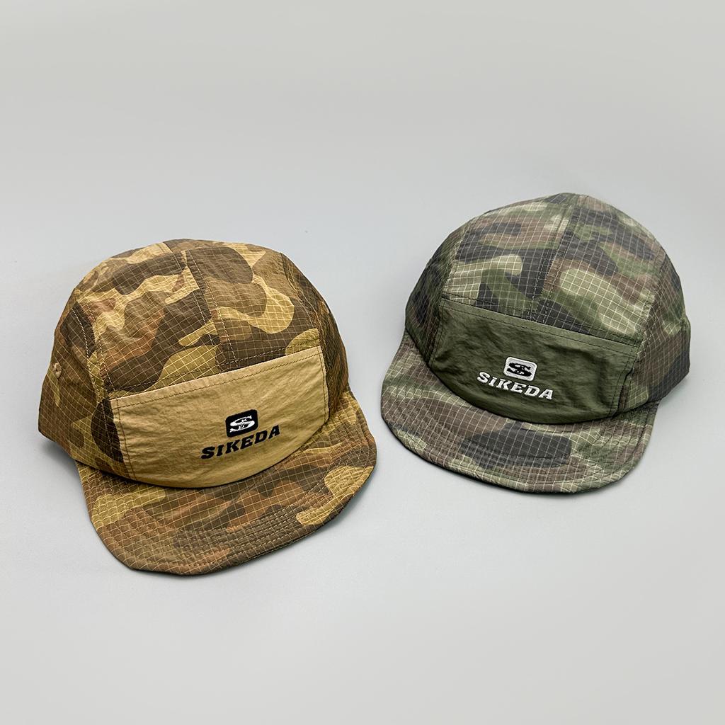 Quick-drying camouflage letter embroidery flat-brimmed baseball cap men's and women's sunshade outdoor camping light board cap