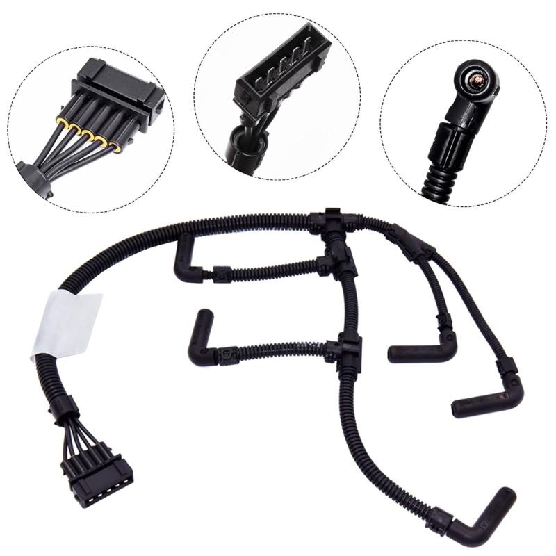 Easy Installation Car Glow Plug Harness Wiring 074972095B Replacement Part Glow Plug Wiring Assembly for 1995-2004